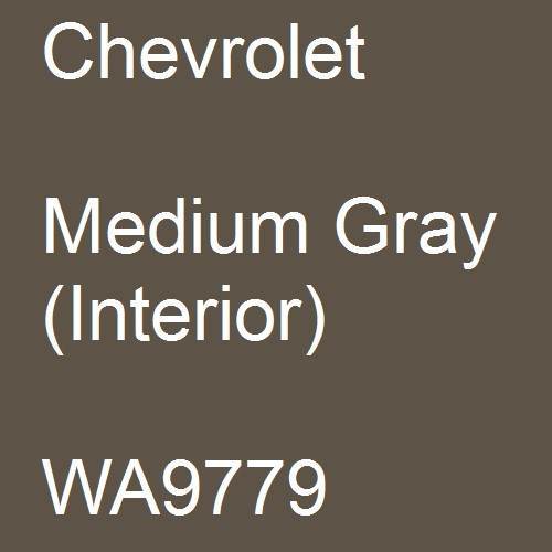 Chevrolet, Medium Gray (Interior), WA9779.